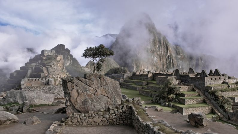 Peru Ruins - landscape photography of mountain