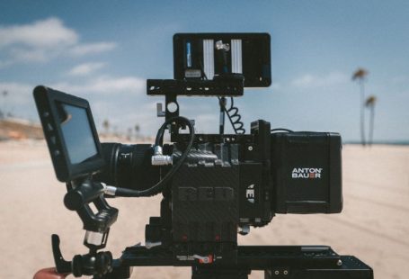 Gear Comparison - selective focus photography of Anton Bauer video camera