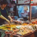 Street Food - woman cooking street foods