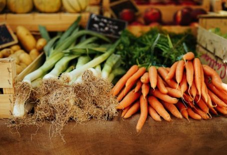 Farm-to-table - carrots and leeks