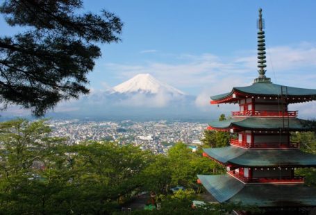 Japan Temples - Mount Fuji, Japan