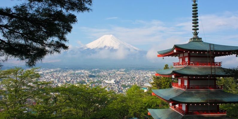 Japan Temples - Mount Fuji, Japan