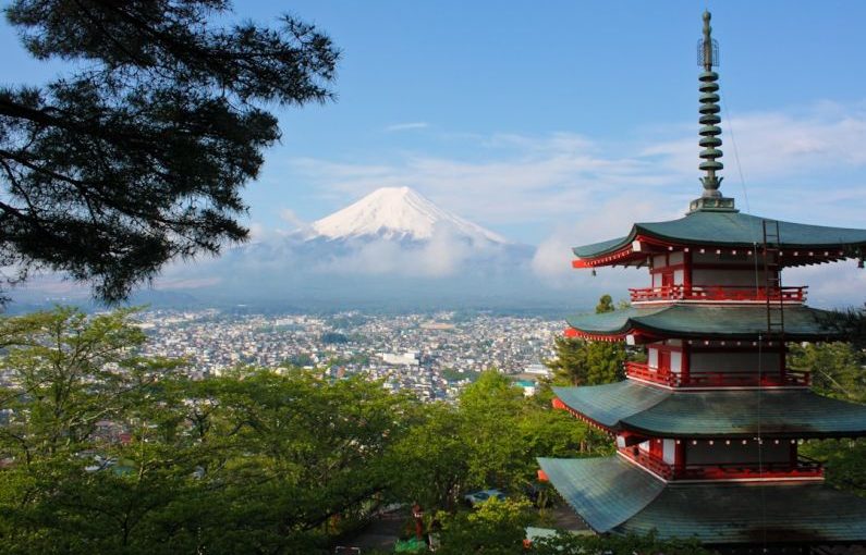 Japan Temples - Mount Fuji, Japan