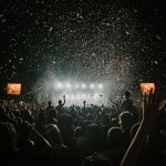 Festival Crowd - people gathering on concert field