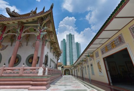 Cultural Respect - white and brown temple