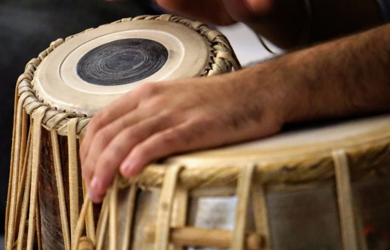 Traditional Music - a close up of a person playing a musical instrument