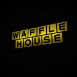 Affordable Hotel - a yellow sign that says waffle house on it