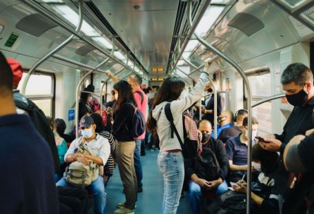 Public Transport - people in train during daytime