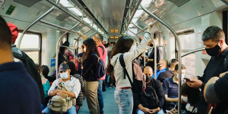 Public Transport - people in train during daytime