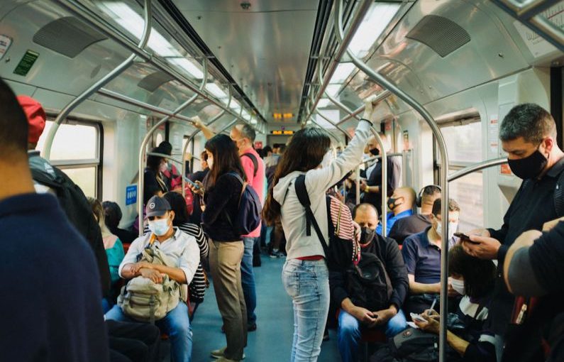 Public Transport - people in train during daytime